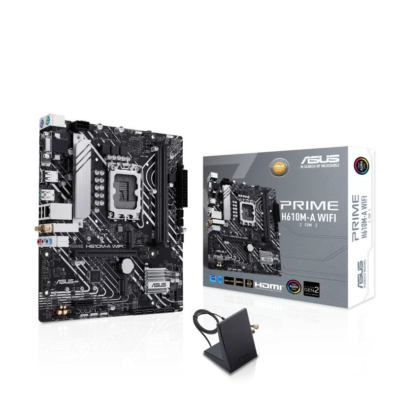 ASUS 1700 H610M-A WIFI PRIME - DDR5-2xM.2-DP-HDMI-VGA