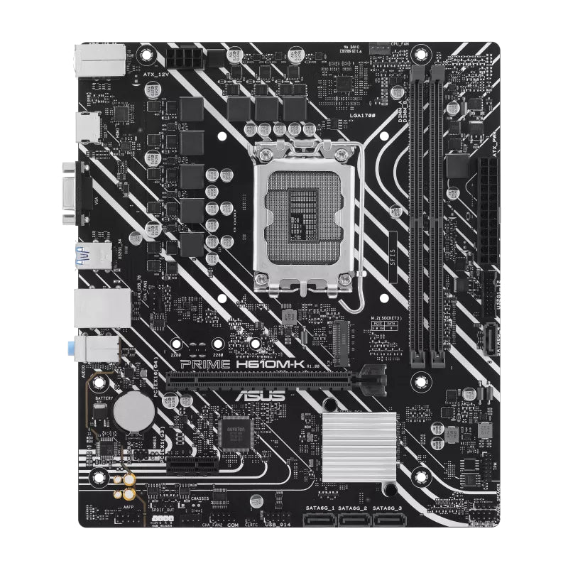 ASUS 1700 H610M-K PRIME - DDR5-M.2-HDMI-VGA-µATX