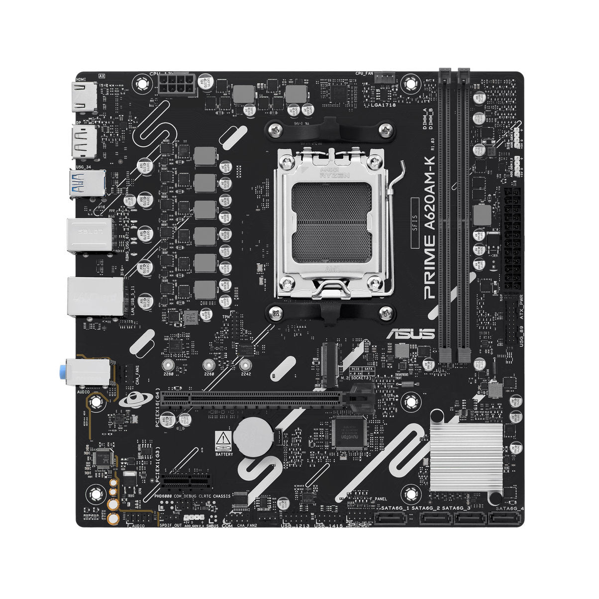 ASUS AM5 A620AM-K PRIME - DDR5-M.2-DP-HDMI-µATX