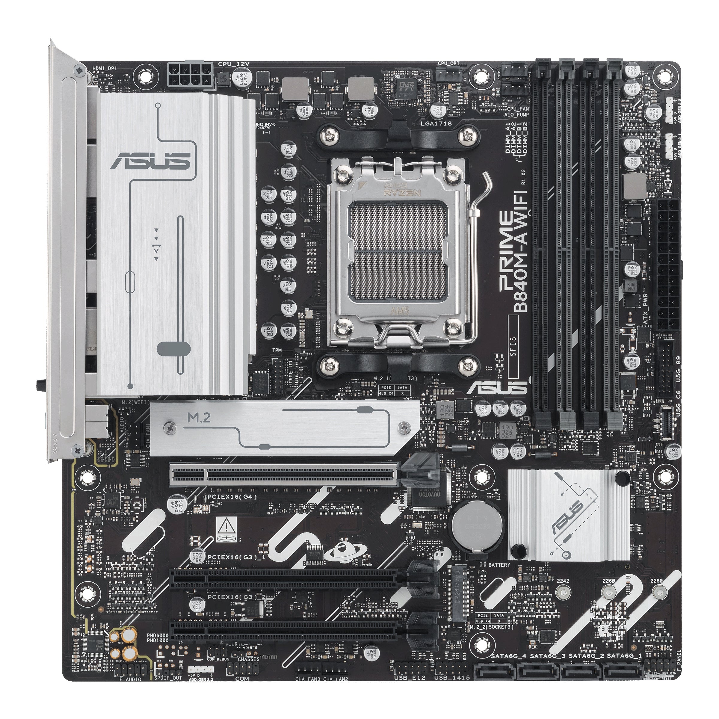 ASUS AM5 B840M-A PRIME WIFI- DDR5-3xM.2-2xDP-HDMI