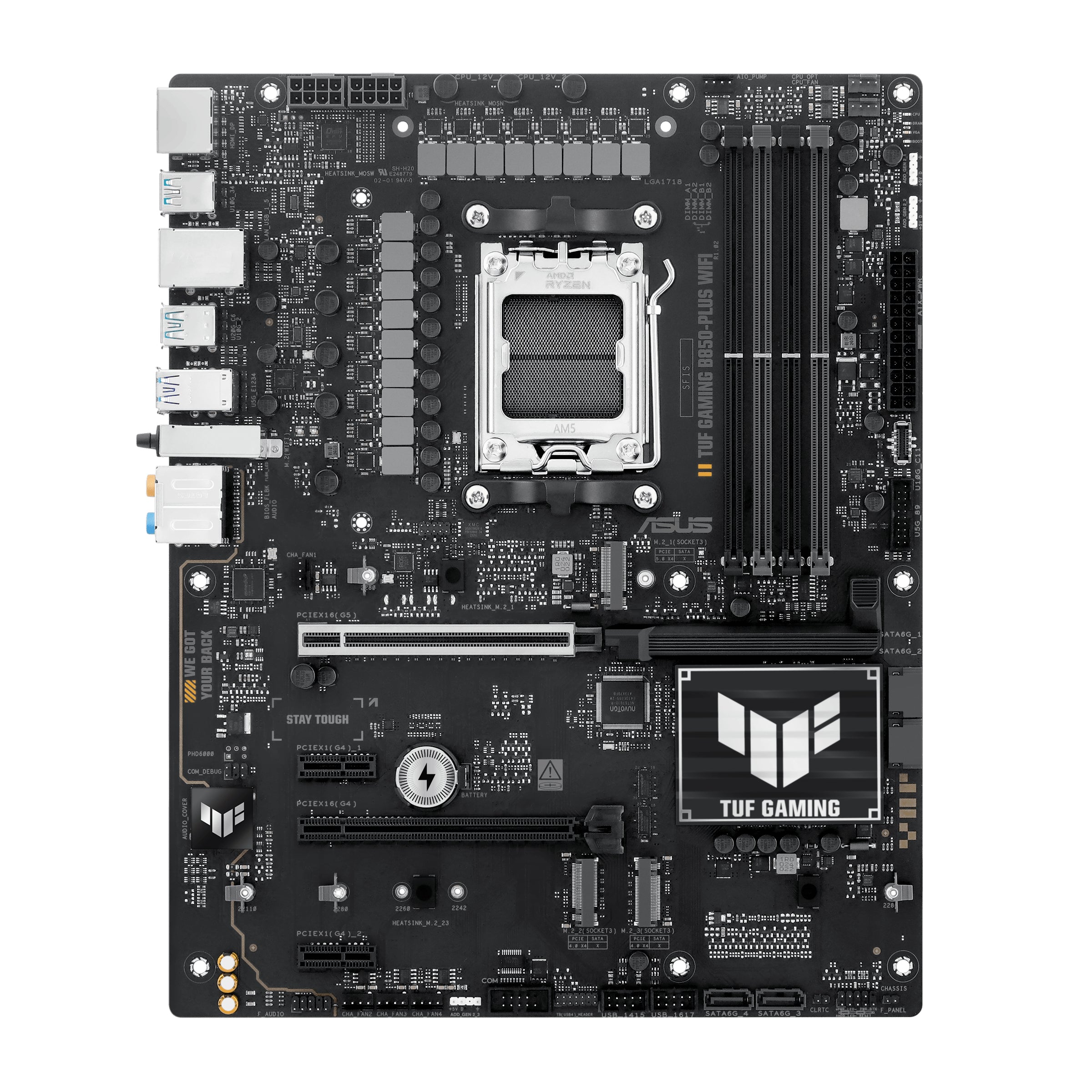 ASUS AM5 B850-PLUS TUF GAMING WIFI- DDR5-3xM.2-DP-HDMI