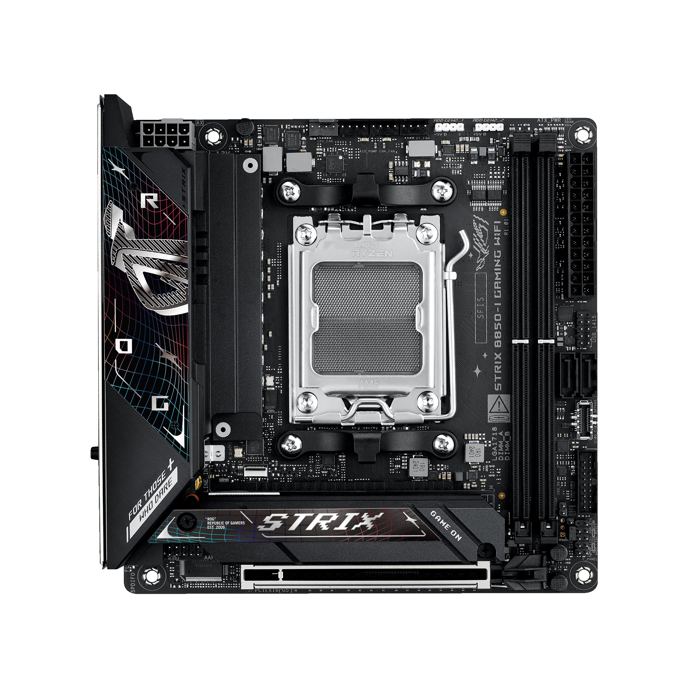 ASUS AM5 B850-I GAMING WIFI ROG STRIX - DDR5-2xM.2-USB-C