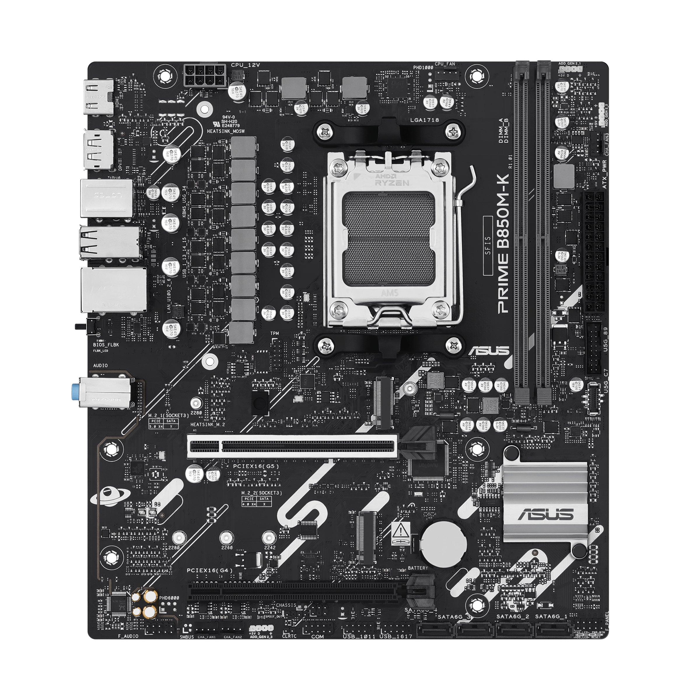 ASUS AM5 B850M-K PRIME - DDR5-2xM.2-DP-HDMI-µATX