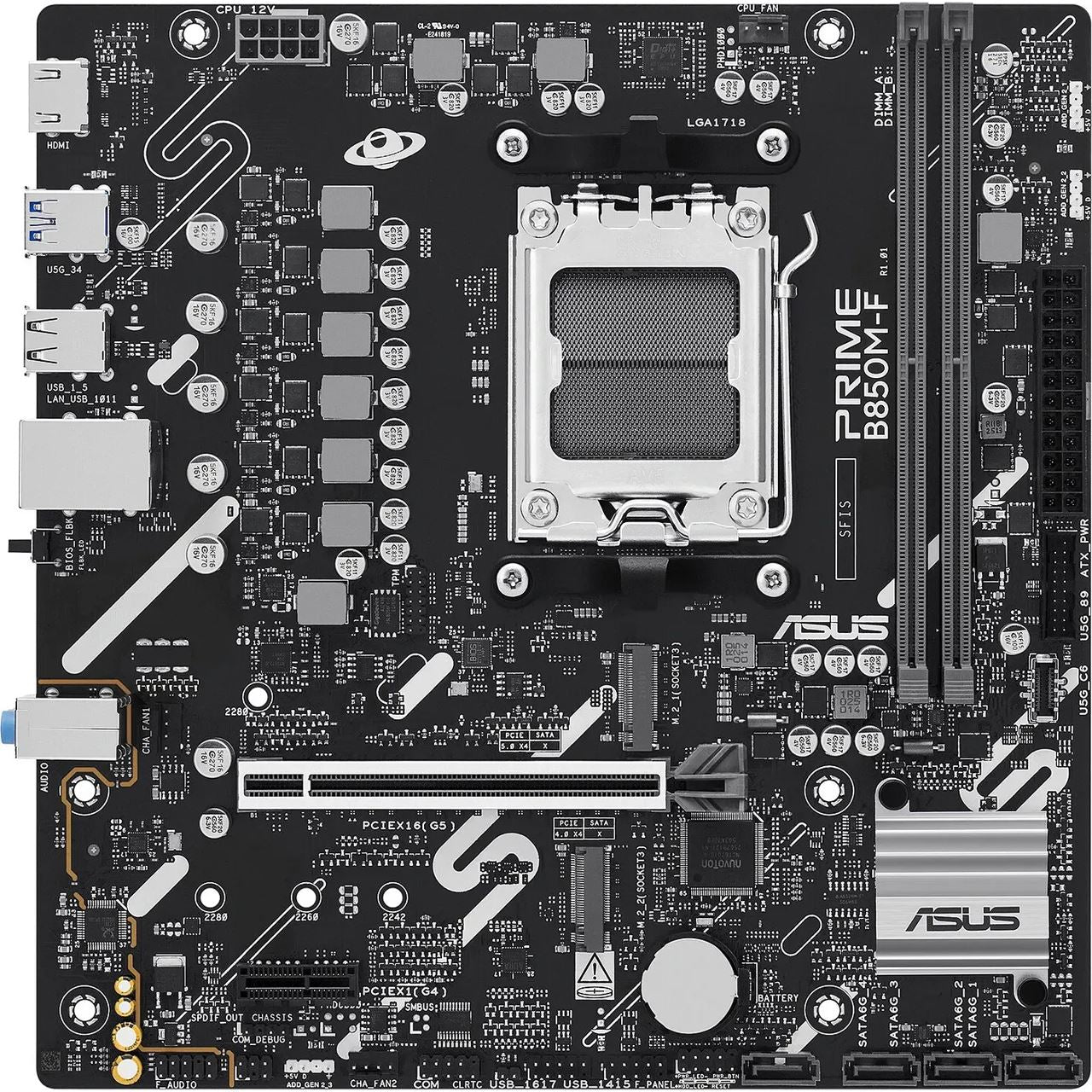 ASUS AM5 B850M-F PRIME - DDR5-2xM.2-HDMI-µATX
