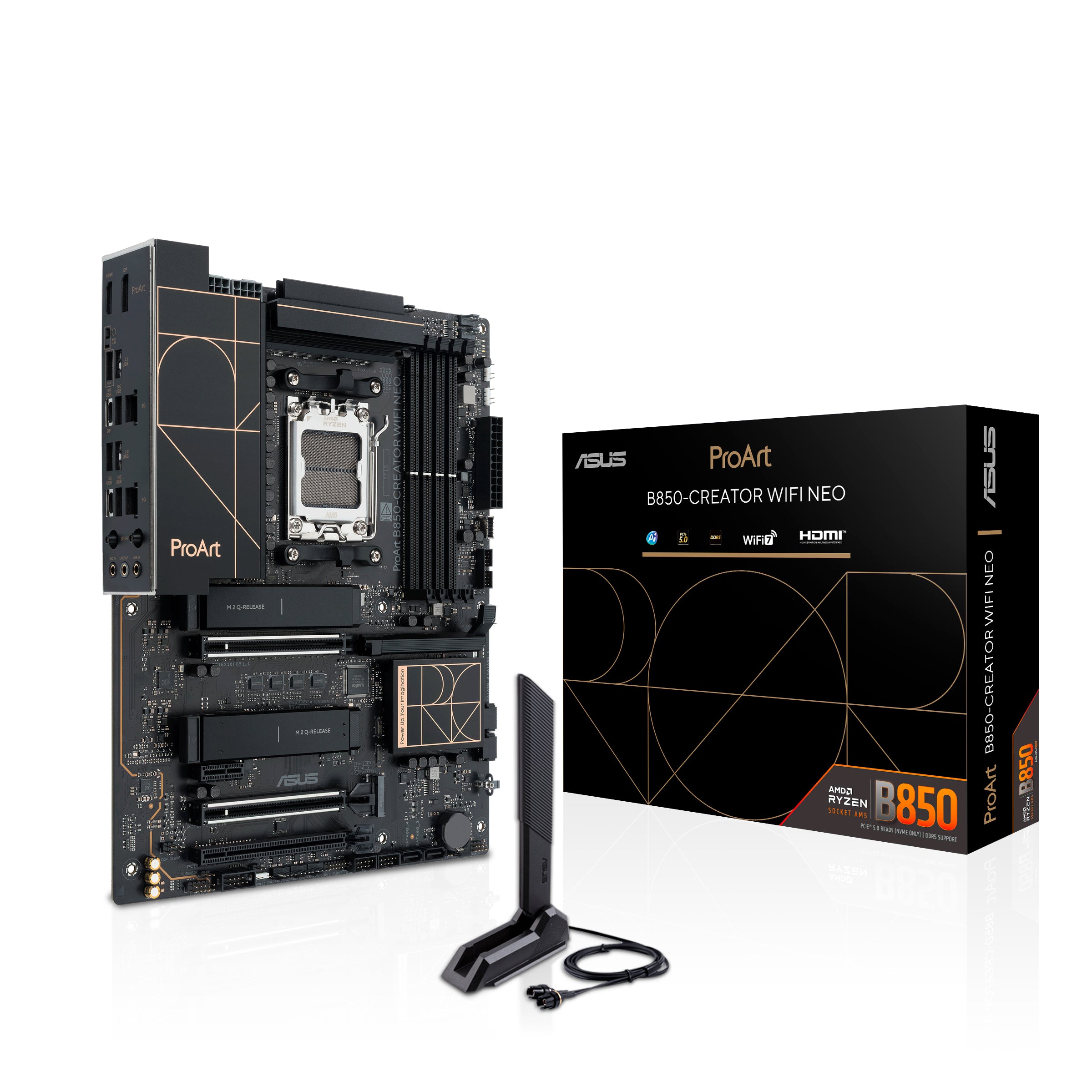 ASUS AM5 B850-CREATOR WIFI NEO PROART - DDR5-3xM.2-DP-
