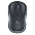 Logitech M185 Optical USB-A Zwart-Zilver Retail Wireless