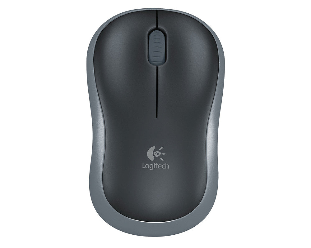 Logitech M185 Optical USB-A Zwart-Zilver Retail Wireless