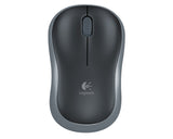 Logitech M185 Optical USB-A Zwart-Zilver Retail Wireless