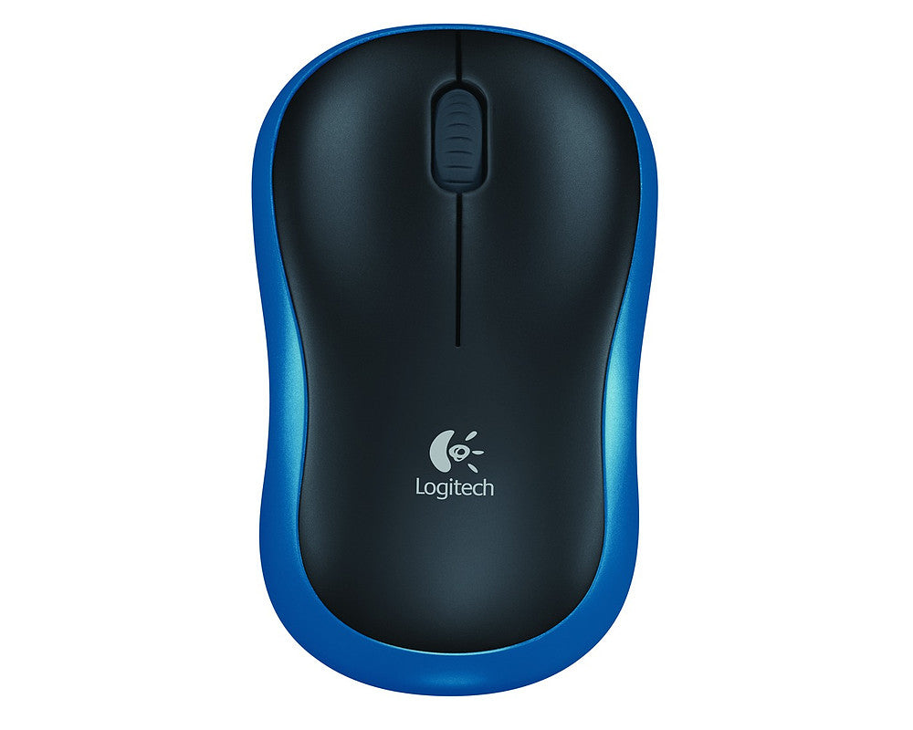 Logitech M185 Optical USB-A Blauw-Zwart Retail Wireless