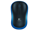Logitech M185 Optical USB-A Blauw-Zwart Retail Wireless
