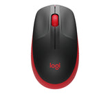 Logitech M190 Optical USB-A Zwart-Rood Retail Wireless