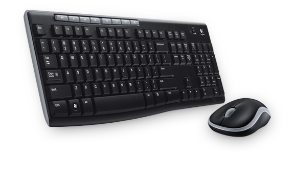 BE DT Logitech MK270 Zwart Wireless (Belgische layout)