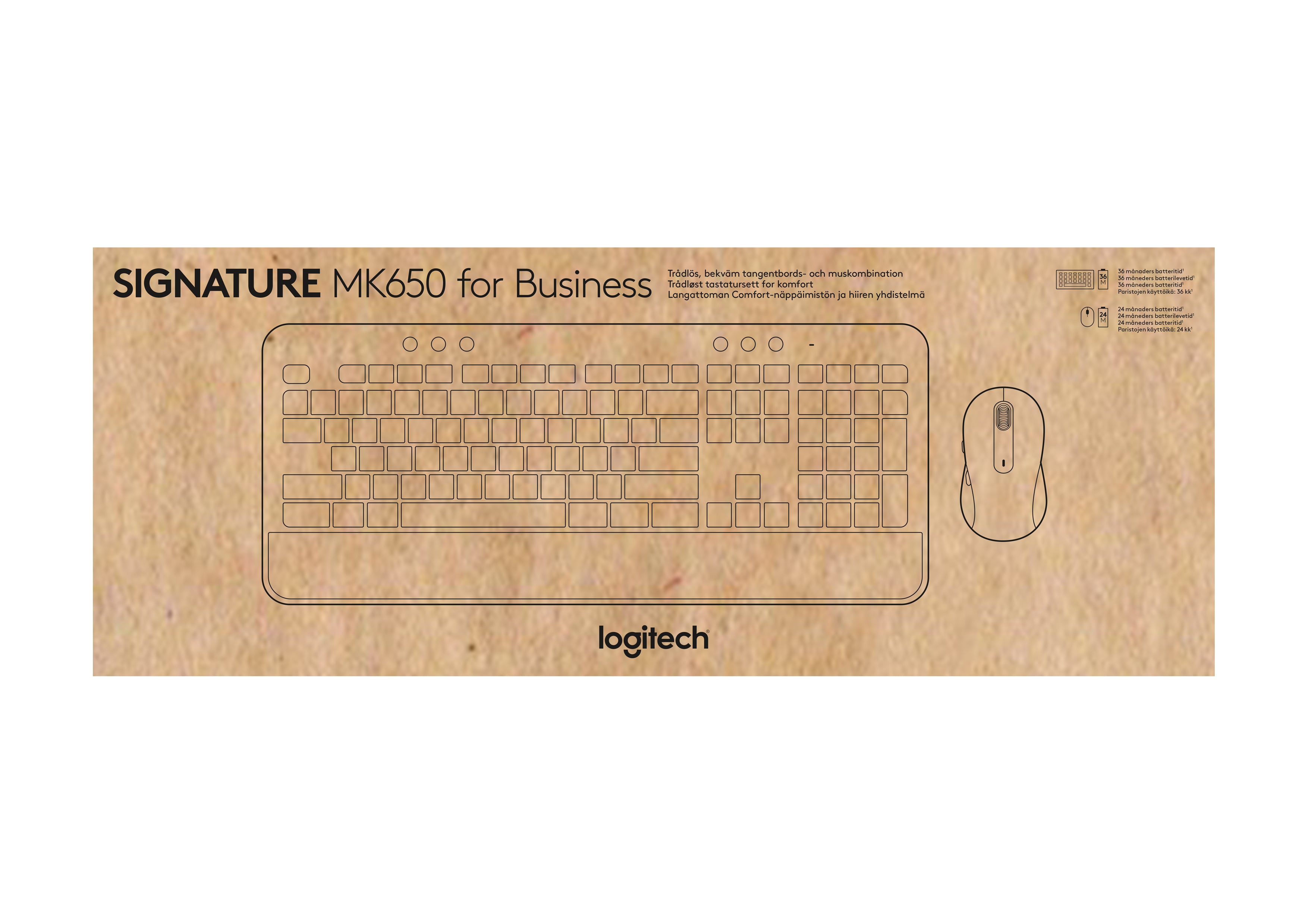DT Logitech MK650 Combo Signature Graphite Wireless