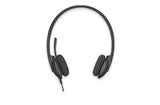 Logitech Stereo Headset H340 USB-A grijs