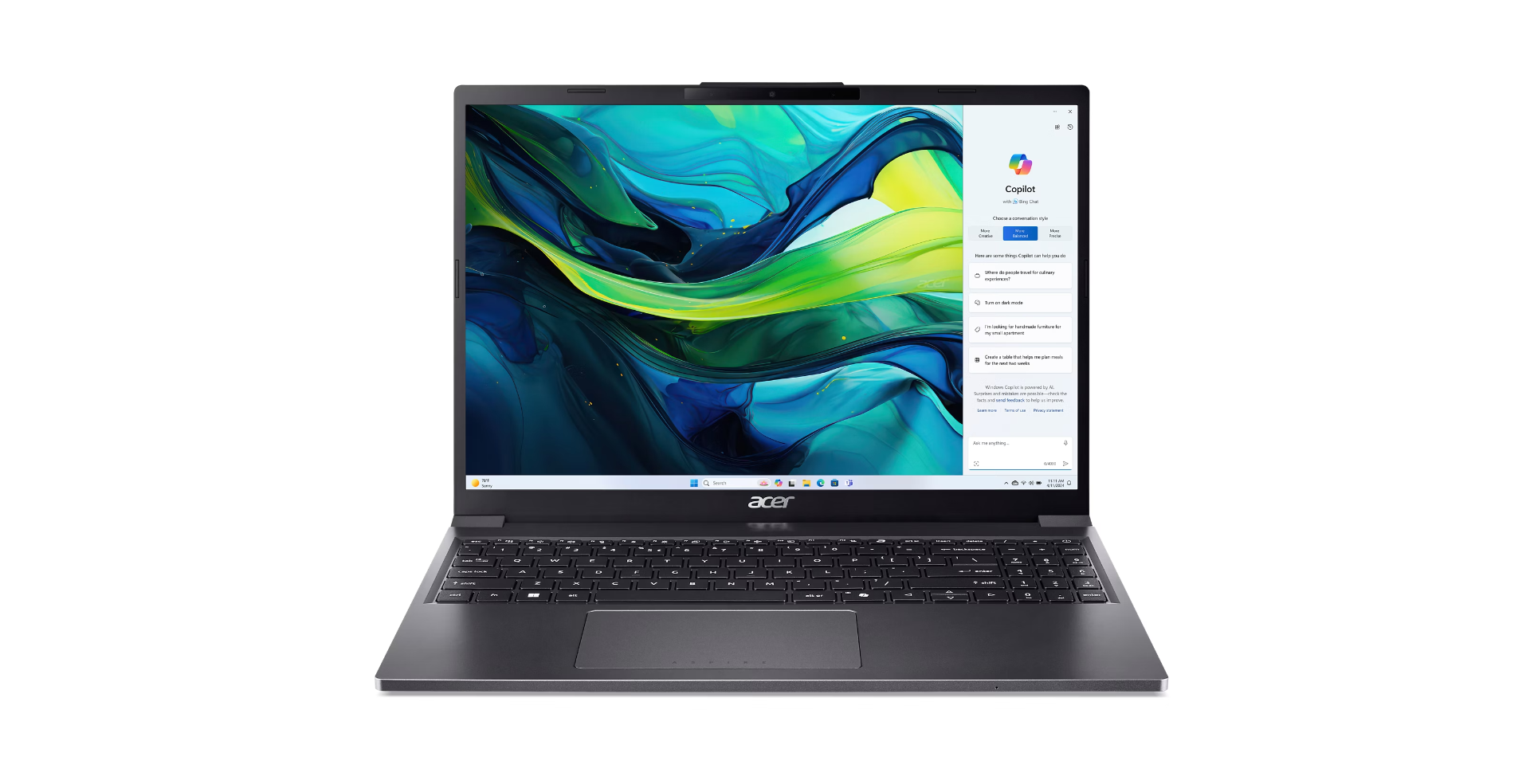 Acer 15,3-inch i5-13-8GB-256GB-WUXGA-W11 Zilver