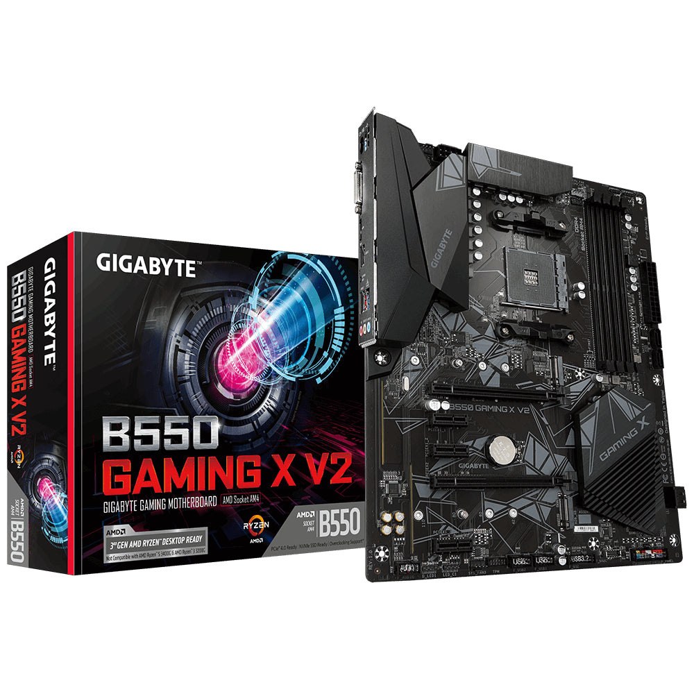 Gigabyte AM4 B550 GAMING X V2 - DDR4-2xM.2-HDMI-DVI-ATX