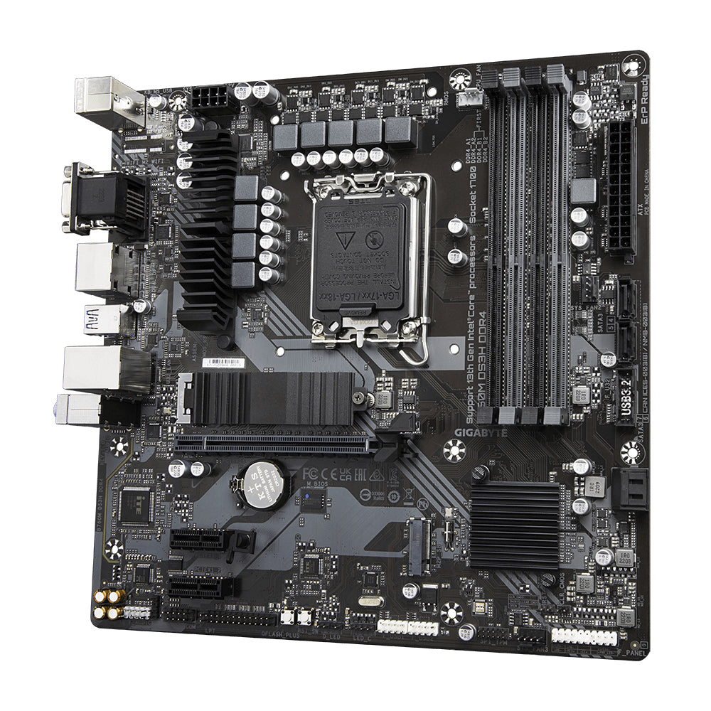Gigabyte 1700 B760M DS3H DDR4 - DDR4-M.2-DP-HDMI-µATX