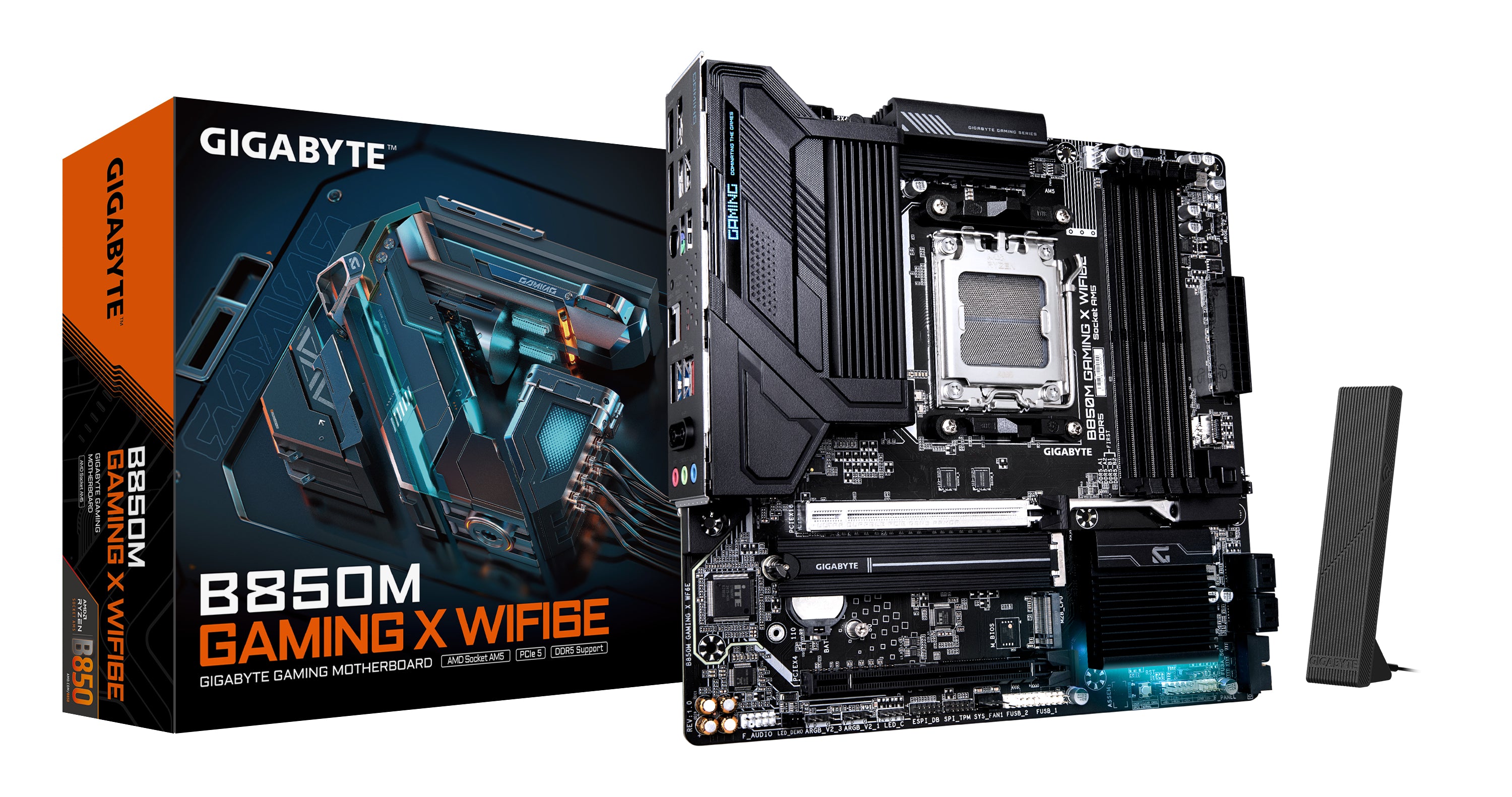 Gigabyte AM5 B850M GAMING X WIFI6E - DDR5-2xM.2-2xDP-HDMI