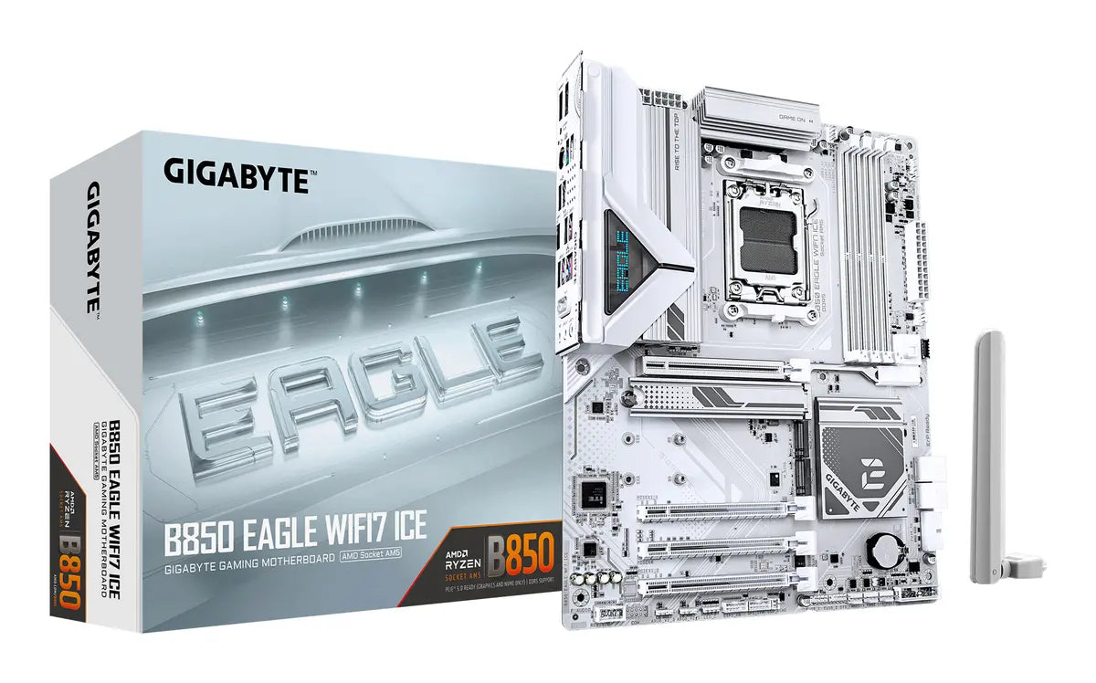 Gigabyte AM5 B850 EAGLE WiFi7 ICE -DDR5-3xM.2-DP-HDMI-ATX