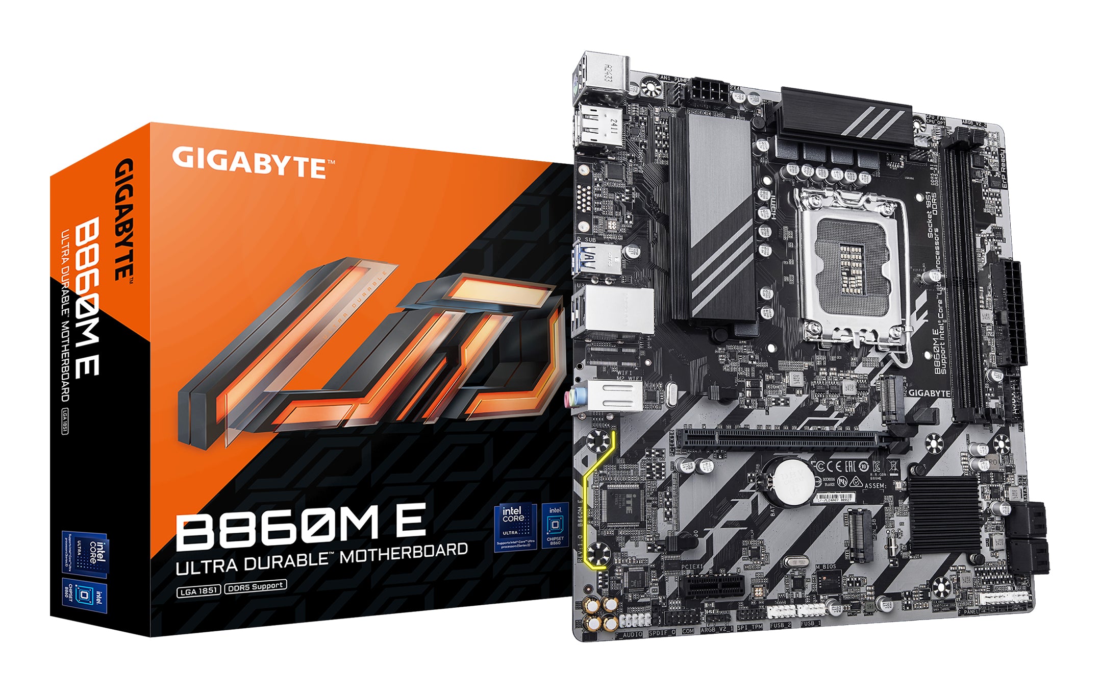 Gigabyte 1851 B860M E - DDR5-2xM.2-DP-HDMI-µATX