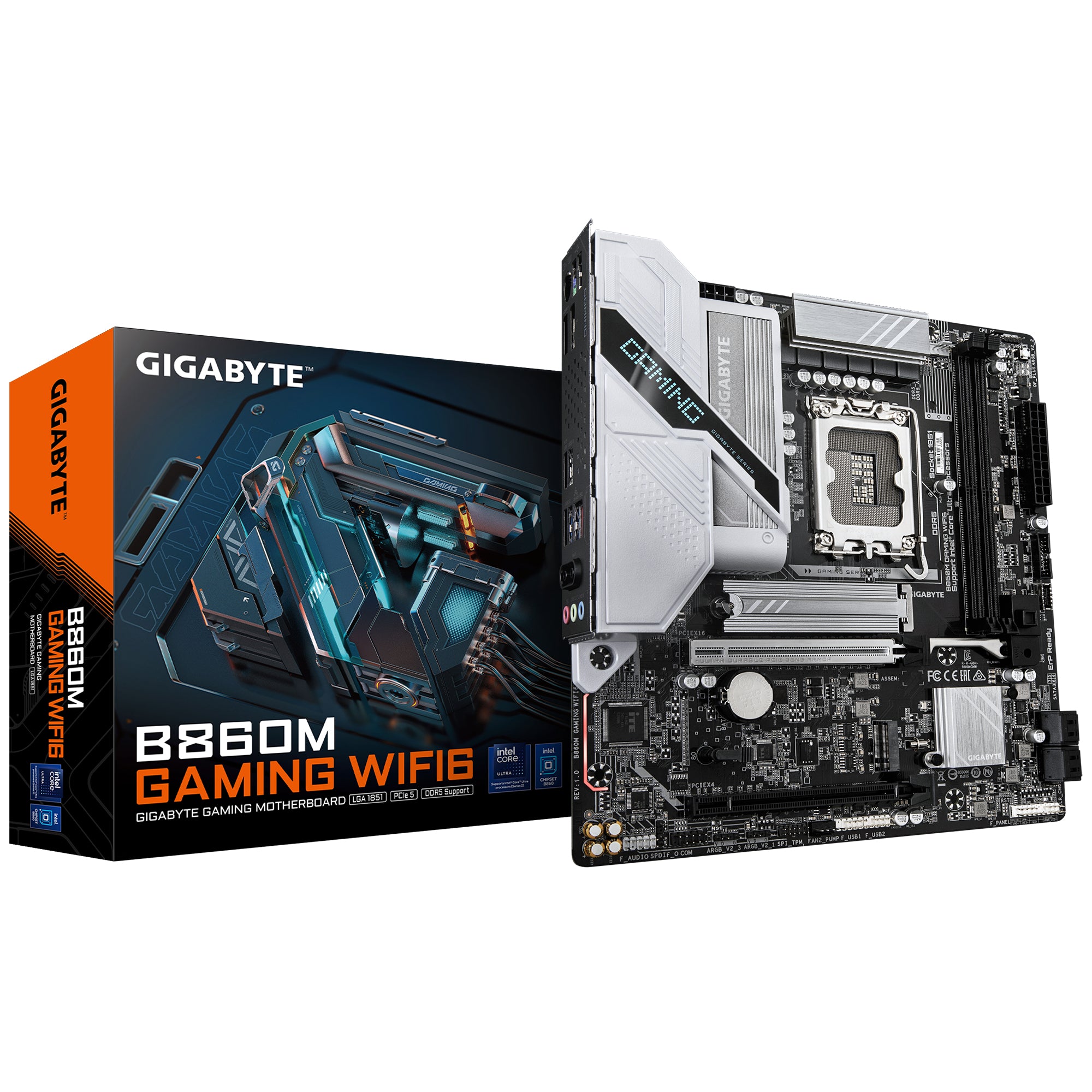 Gigabyte 1851 B860M GAMING WIFI6 - DDR5-M.2-DP-HDMI-µATX