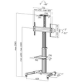 Floor Stand TV LogiLink 37-inch-70-inch <50kg