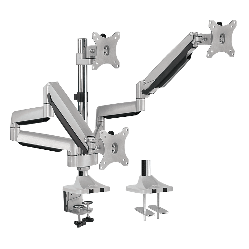 Desk Mount Triple LogiLink 13-inch-32-inch Aluminium gas
