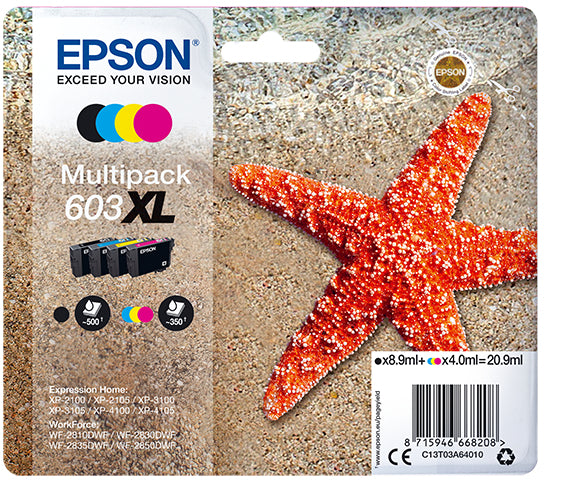 Epson 603XL Multipack Z-C-M-G 20,9ml(Origineel) starfish