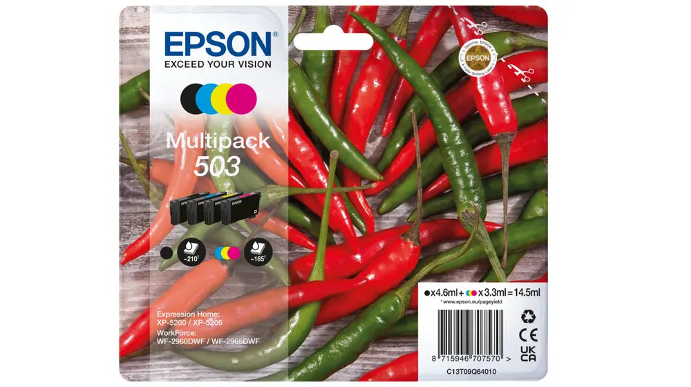 Epson 503 Multipack Z-C-M-G 14,5ml(Origineel) chillies