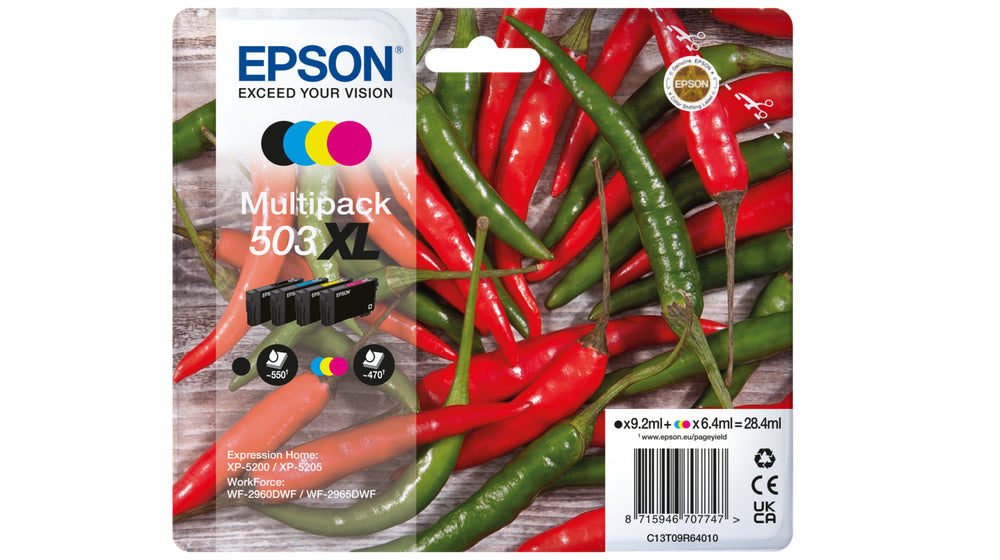 Epson 503XL Multipack Z-C-M-G 28,4ml(Origineel) chillies