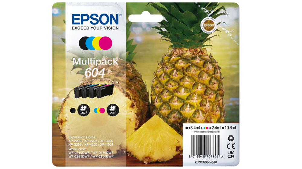Epson 604 Multipack Z-C-M-G 10,6ml (Origineel) pineapple