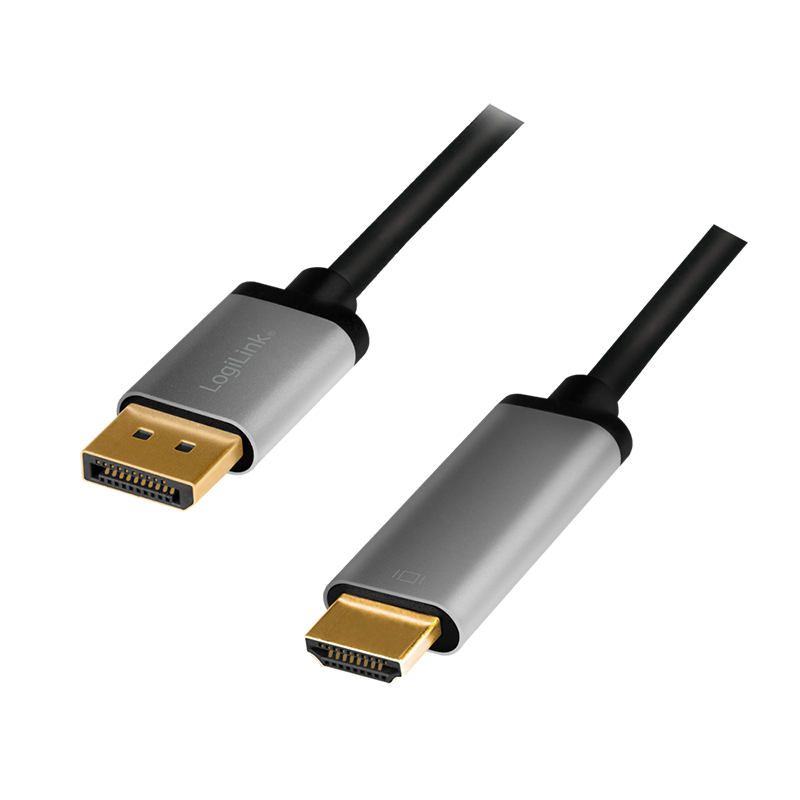 DisplayPort 1.2 --> HDMI 2.00m 4K-60Hz LogiLink