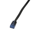 RJ45 5.00m Zwart Cat5e U-UTP Flat LogiLink