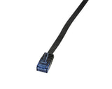 RJ45 5.00m Zwart Cat5e U-UTP Flat LogiLink