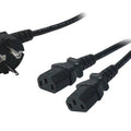 Voedingskabel 1.50m LogiLink 2x C13 plug
