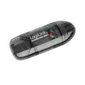 USB-A 2.0 LogiLink Micro-SD - SDHC - MMC - RS-MMC Zwart