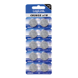 LogiLink Knoopcel CR-2032 blister 10-stuks