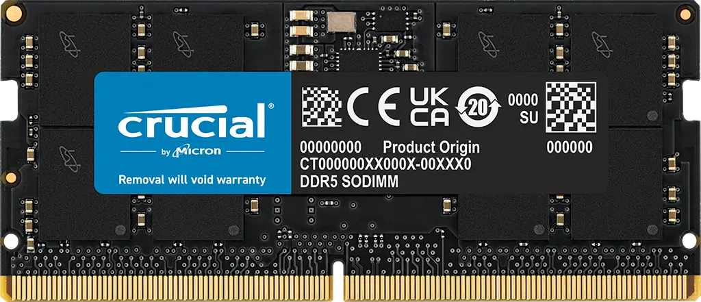 SODIMM 16GB DDR5-5600 CL46 Crucial Tray