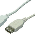 USB-A 2.0 (M) --> (F) 3.00m Verlenging LogiLink Grijs