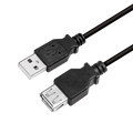 USB-A 2.0 (M) --> (F) 5.00m Verlenging LogiLink Zwart