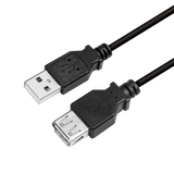 USB-A 2.0 (M) --> (F) 5.00m Verlenging LogiLink Zwart