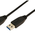 USB-A 3.0 (M) <--> USB-A 3.0 (M) 1.00m LogiLink Zwart