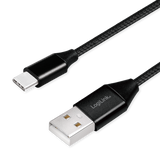 USB-C 2.0 (M) <--> USB-A (M) 1.00m LogiLink Zwart