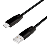 USB-C 2.0 (M) <--> USB-A (M) 1.00m LogiLink Zwart