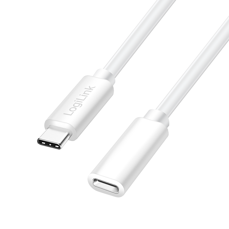 USB-C 2.0(M) <> USB-C(F) 2.0m LogiLink 100W-480Mbps wit