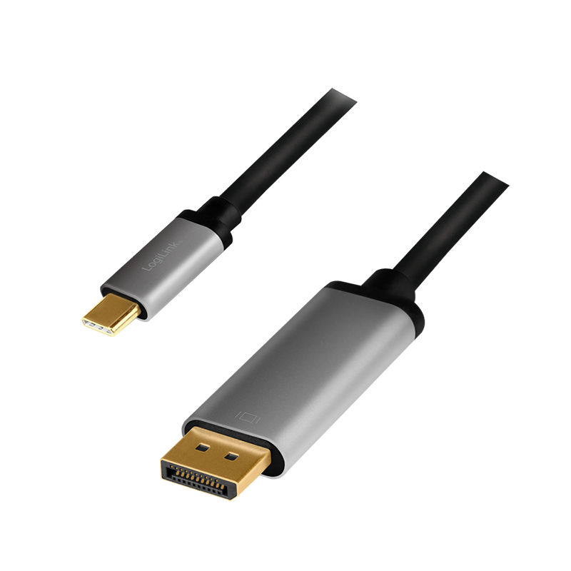 USB-C 3.2 (M) --> DP (M) 1.80m LogiLink 4K
