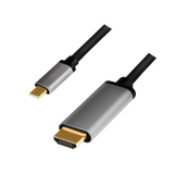 USB-C 3.2 (M) --> HDMI (M) 1.80m LogiLink 4K Aluminium