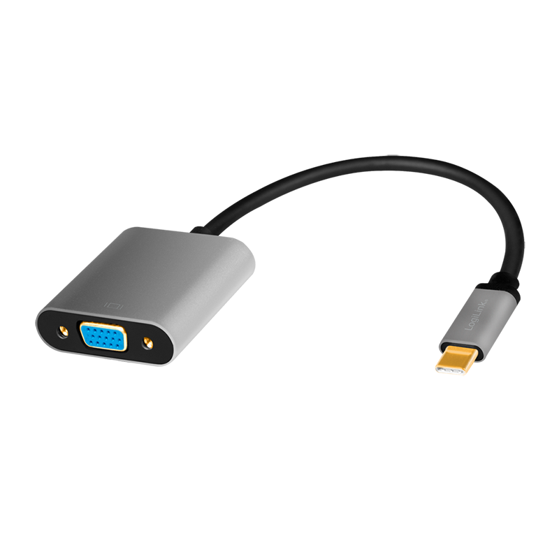 USB-C 3.2 (M) --> VGA (F) 0.15m LogiLink 1080p