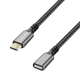 USB-C 3.2(M) <> USB-C(F) 2.0m LogiLink 100W- 5Gbs- zwart