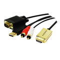 HDMI (M) --> VGA - Audio - USB-A 2.0 (M) 2.00m LogiLink